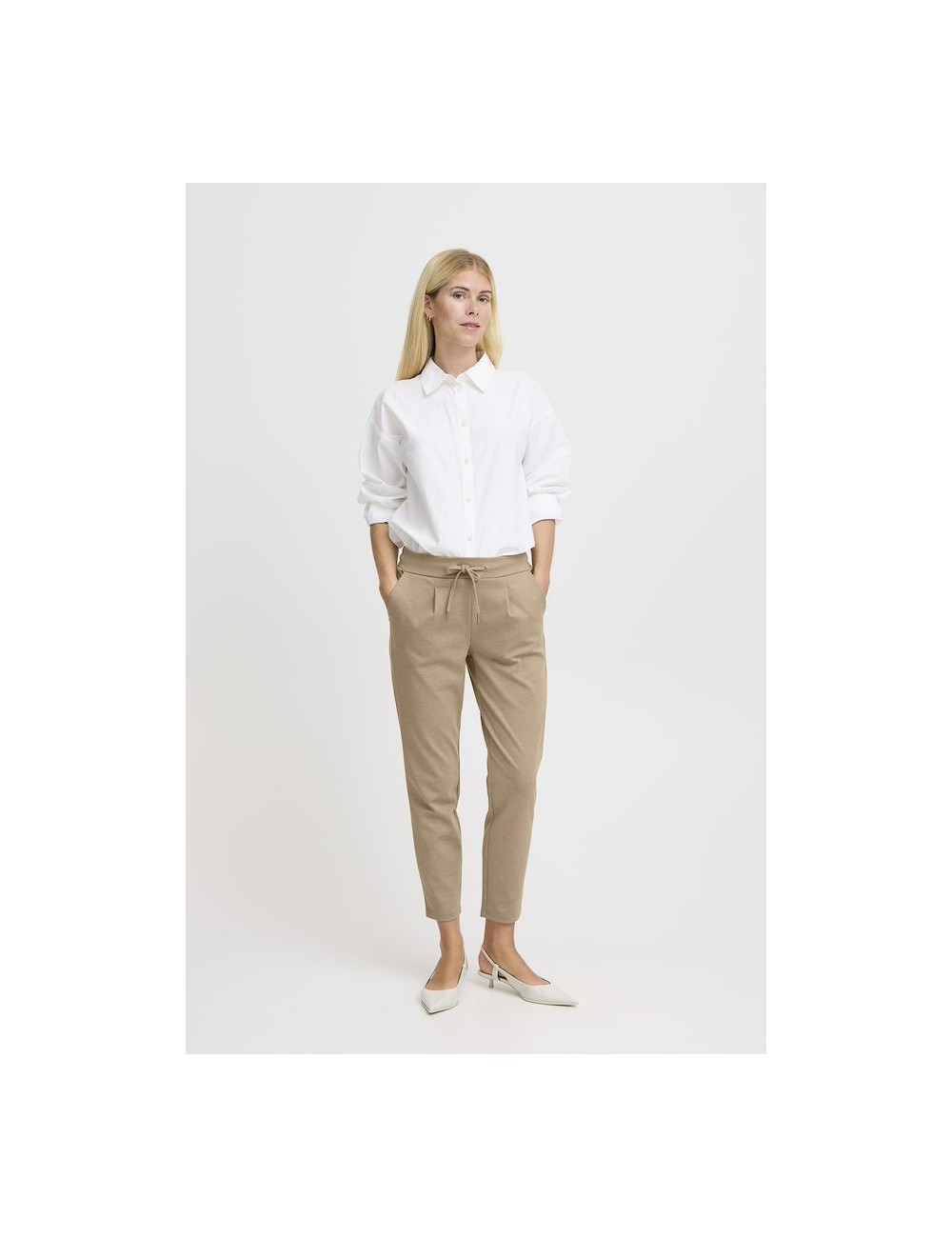 LE CROP PANTS RIZETTA - SEPIA TINT MELANGE