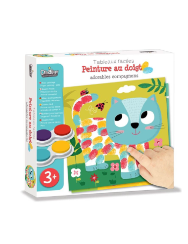 COFFRET PEINTURE AU DOIGT adorables compagnons