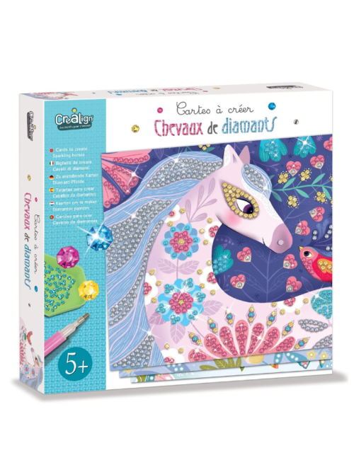 COFFRET CARTES A CREER chevaux de diamants