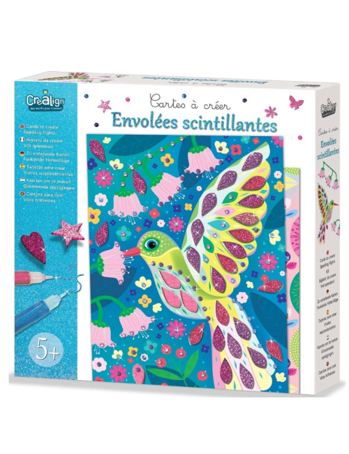 COFFRET CARTES A CREER envolées scintillantes