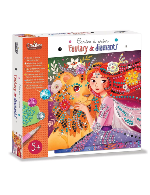 COFFRET CARTES A CREER fantasy de diamants